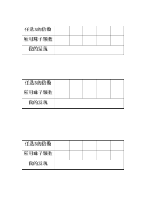 青岛版（六三制）五年级数学上册《信息窗二（3的倍数的特征）》学习单