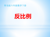 青岛版（六三制）六年级数学下册《信息窗三（反比例）》PPT课件3