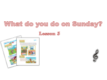 北京版英语二年级上册《Unit 2 What do you do on Sunday Lesson 5》PPT课件3