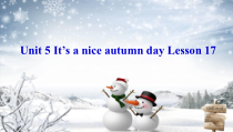 北京版英语三年级上册《Unit 5 It’s a nice autumn day Lesson 17》PPT课件2(1)