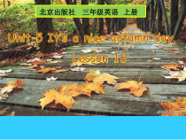 北京版英语三年级上册《Unit 5 It’s a nice autumn day Lesson 16》精品PPT课件2(1)
