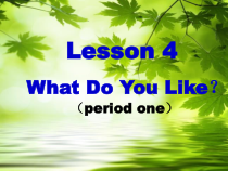 川教版英语四年级下册《Lesson 4 What Do You Like？》PPT课件1
