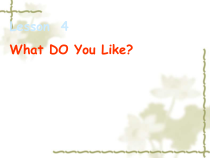 川教版英语四年级下册《Lesson 4 What Do You Like？》优质课PPT课件2
