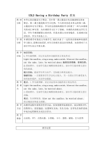 川教版英语五年级下册《Lesson 3 Having a Birthday Party》优质课教案1