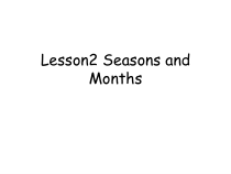 川教版英语五年级下册《Lesson 2 Seasons and Months》优质课PPT课1