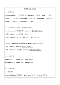 广东开心版英语四年级下册知识点汇总(精华) 