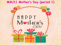 牛津上海版（三起）英语三下《Unit 11 Mother’s Day》PPT课件（第1课时）(共32页)