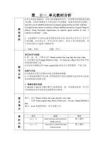 沪教版英语三年级下册《Unit 11 Mother’s Day》公开课教案3