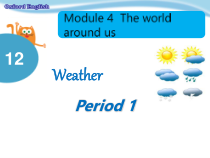 沪教版英语四年级上册《Unit 12 Weather》教学PPT课件5