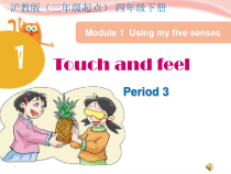 沪教版英语四年级下册《Unit 1 Touch and feel》PPT课件4