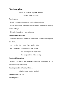 沪教版英语四年级下册《Unit 3 Look and Say》优质课教案5