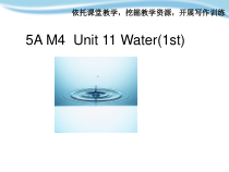 沪教版英语五年级上册《Unit 11 Water》精品PPT课件1