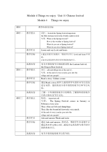 沪教版英语五年级下册《Unit 11 Chinese festivals》教学教案5