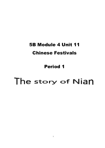 沪教版英语五年级下册《Unit 11 Chinese festivals》精品教案2