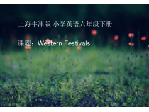 沪教版英语六年级下册《Unit 11 Western festivals》教学PPT课件6