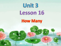 冀教版(一起)英语一年级上册《Lesson 16 How Many》PPT课件