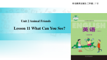 冀教版(一起)英语三年级下册《Unit 2 Lesson 11 What Can You See》PPT课件(共12页)