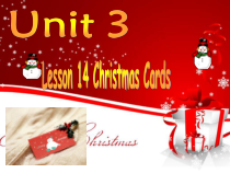 冀教版（一起）英语六年级上册《Unit 3 Lesson 14 Christmas Cards》PPT课件+音频素材