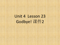 冀教版（一起）英语六年级下册《Unit 4 Lesson 23 Goodbye!》教案+课件+音频素材