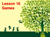 接力版英语三年级下册《Lesson 16 Games 》PPT课件 (共15页)
