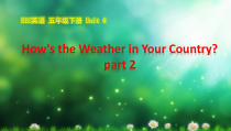 教科版（EEC）英语五年级下册《Unit 6 How’s the Weather in Your Country Period 2》PPT课件3