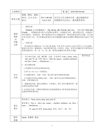 教科版（EEC）英语六年级上册《Unit 5 My friends》公开课教学设计