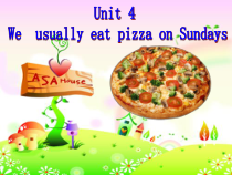 教科版（EEC）英语六年级下册《Unit 4 We usually eat pizza on Sundays》精品PPT课件2