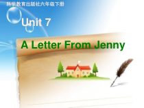 教科版（EEC）英语六年级下册《Unit 7 A Letter from Jenny》PPT课件2