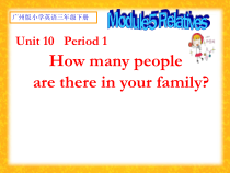 教科版英语三年级下册《Unit 10 How many people are there in your family》教学PPT课件7