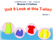教科版英语四年级上册《Unit 9 Look at this T-shirt》PPT课件2