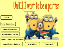 教科版英语四年级上册《Unit 11 I want to be a painter》精品PPT课件6
