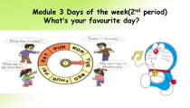 教科版英语四年级下册《Module 3 Days of the week(2nd period)》PPT课件3