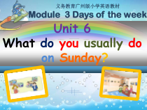 教科版英语四年级下册《Unit 6 What do you usually do on Sunday》优质课PPT课件5