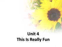 教科版英语四年级下册《Unit 4 This Is Really Fun》PPT课件1(共20页)