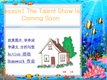 教科版英语六年级下册《unit 1 The Talent Show Is Coming》PPT课件（共11页）