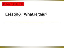 接力版英语三年级上册《Lesson 6 What is this？》公开课PPT课件4