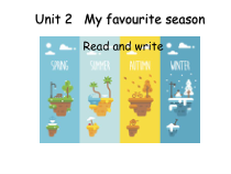 接力版英语五年级下册《Lesson 1 My favourite season is spring》集体备课PPT课件2