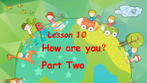 科普版英语三年级上册《Lesson 10 How are you？》PPT课件-1