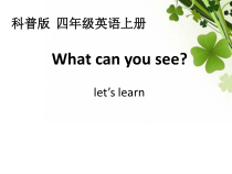 科普版英语四年级上册《Lesson 5 What can you see？》PPT课件4