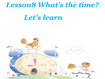 科普版英语四年级上册《Lesson 8 What’s the time？》精品PPT课件1