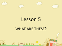 科普版英语四年级下册《Lesson 5 What are these》教案+课件+音频素材