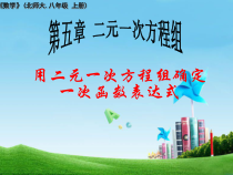 《7 用二元一次方程组确定一次函数表达式》PPT课件2-八年级上册数学北师大版