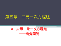 《3 应用二元一次方程组—鸡兔同笼》PPT课件2-八年级上册数学北师大版