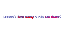 科普版英语五年级下册《Lesson 3 How many pupils are there》教案+课件+音频素材