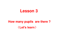 科普版英语五年级下册《Lesson 3 How many pupils are there》PPT课件(共13页)