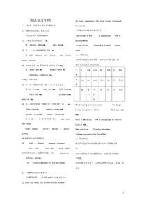 科普版英语六年级下册全部知识点大全(科普版)