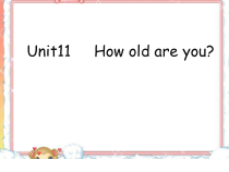 辽师大版英语三年级上册《Unit 11 How old are you？》PPT课件5