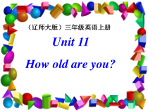辽师大版英语三年级上册《Unit 11 How old are you？》教学课件2