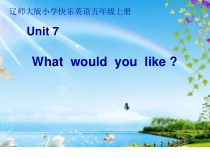 辽师大版英语五年级上册《Unit 7 What would you lie？》教学PPT课件3