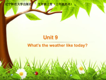 辽师大版英语五年级上册《Unit 9 What’s the weaher like today？》优质PPT课件5